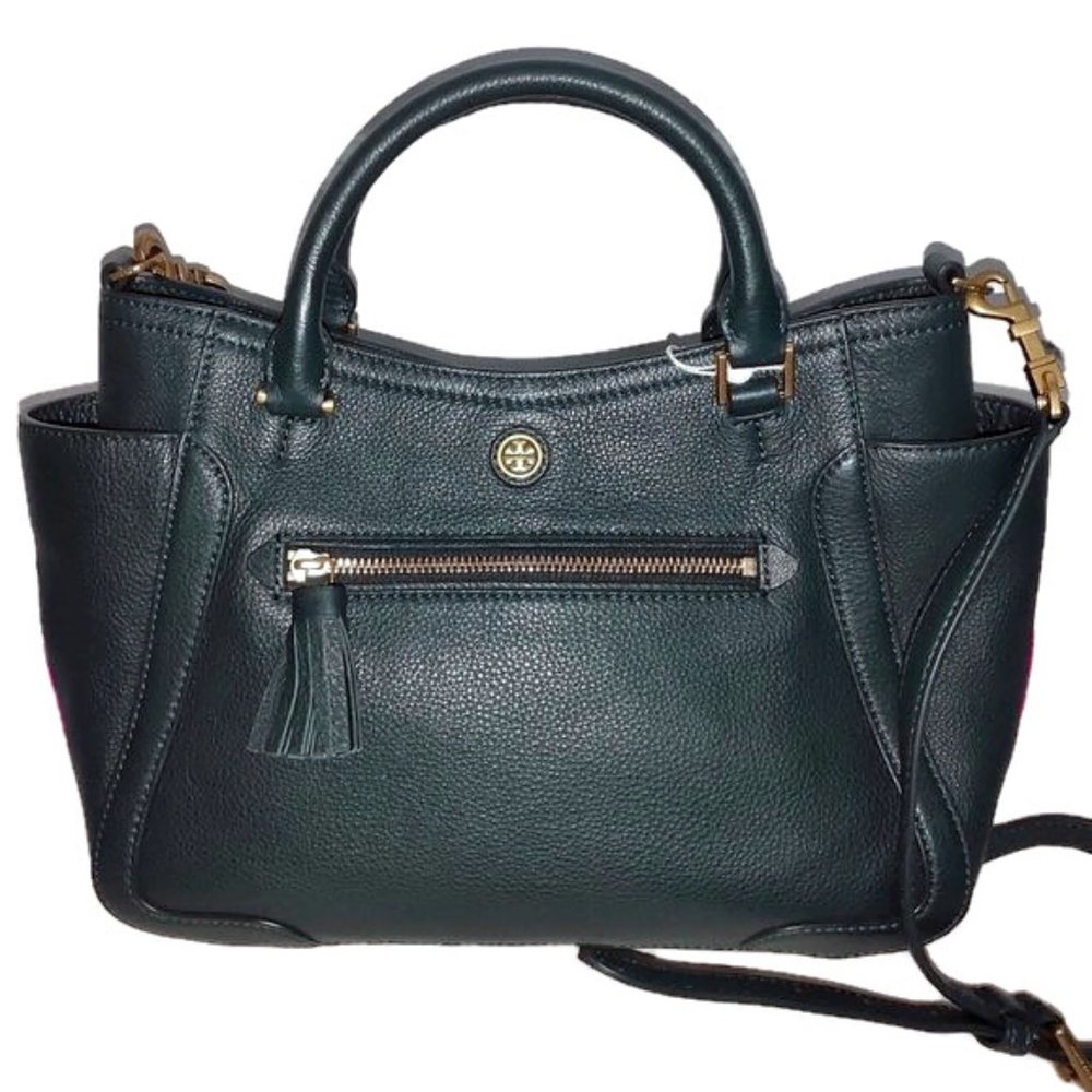 TORY BURCH Small Frances Satchel Jitney Green - Picture 16 of 17